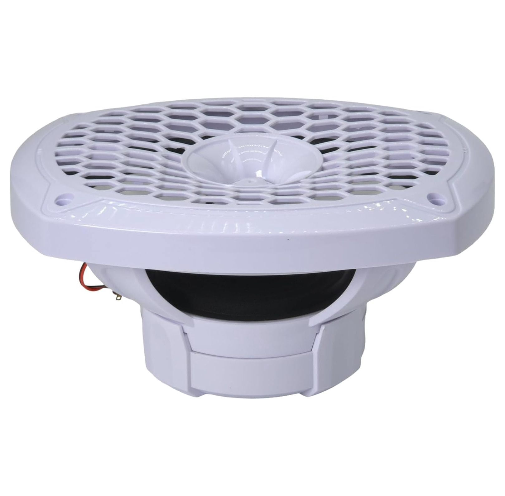 WZ69MW 6x9-Inch 2-Way Marine Speaker, 1200W Max, 4 Ohms, 20oz Magnet, White Injection Cone with Rubber Edge for Boats and Outdoor Audio (2 Speakers)