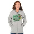 thumbnail image 4 of Woodsy Owl Clean Green Nature Machine Zip Up Hoodie Men's Women's Brisco Brands S, 4 of 6