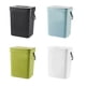 thumbnail image 3 of Yuarrent Cubo de basura colgante montado en la pared para baño, tapa de cocina, cubo de basura de 3L, cubo de basura para dormitorio, Organizadores de utensilios de cocina Blanco, 3 of 6