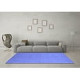 thumbnail image 3 of Ahgly Company Machine Washable Indoor Rectangle Oriental Blue Industrial Area Rugs, 5' x 7', 3 of 4