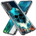 thumbnail image 2 of MUNDAZE Motorola Moto G Pure Blue Apocalypse Cyberpunk Skull Feather Double Layer Phone Case Cover, 2 of 5