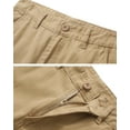 thumbnail image 3 of TRGPSG Men's Cargo Pants with Multi Pockets Outdoor Cotton Work Pants(No Belt),Khaki 30, 3 of 7