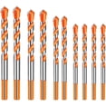 thumbnail image 1 of Juego de 10 brocas de carburo de tungsteno para mampostería, para cerámica, porcelana, metal y acero (6/8/10/12 mm), 1 of 5