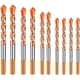thumbnail image 1 of Juego de 10 brocas de carburo de tungsteno para mampostería, para cerámica, porcelana, metal y acero (6/8/10/12 mm), 1 of 5