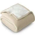 thumbnail image 3 of Bare Home Sherpa to Plush Throw Blanket, 50"x60" (Throw, Oyster), 3 of 4