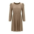 thumbnail image 4 of Soldes! Cameland Robe à Capuche pour Femme, Mode, Unie, Manches Longues, Col Rond, à Cordon, Chandail, 4 of 5