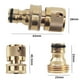 thumbnail image 3 of Conector de manguera de liberación rápida para jardín, accesorio de conexión rápida para manguera de agua de 3/4 pulgadas, macho y hembra de latón, 1 Uds., 3 of 5