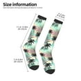 thumbnail image 2 of Rocae Tropical Summer Palm for Novelty Casual compression Socks For Women Men Contrast Color Stockings, 2 of 6