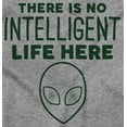 thumbnail image 2 of Funny Alien UFO Believers Sarcastic Womens Fitted Plus Size Graphic Tee Brisco Brands 2X, 2 of 5
