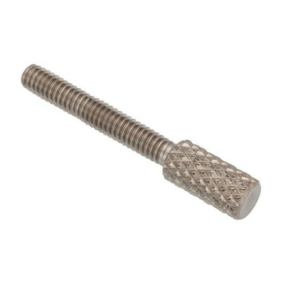 Thumb Screw, #8-32 Thread Size, Round, Plain 18-8 Stainless Steel, 1/2 in Head Ht, 1 in Lg(Z0766)