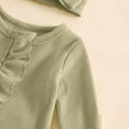thumbnail image 4 of Baby Bodysuit For Boys And Girls Long Sleeve Footed Romper with Snap Closure In Solid Colors For Fall And Winter Infant Wear, 4 of 6