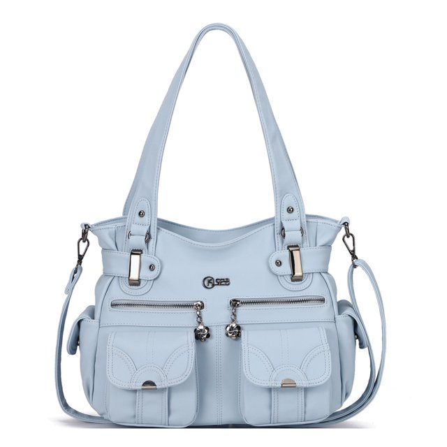 KL928 Women Large Purses Multi-Pocket Handbags PU Leather Tote Bag