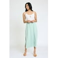 thumbnail image 2 of Solid Fold Over Band Side Slit Midi Skirt | 6 Colors | S-3X, 2 of 11