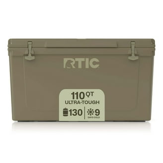 RTIC Large 145 QT Ultra-Tough Rotomolded Cooler, Tan, Fits 195