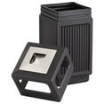 thumbnail image 3 of Safco Canmeleon Outdoor Indoor Recessed Panel Trash Can with Ashtray, 15 Gal, 3 of 6