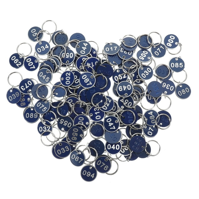 SHISUYAN 100Pcs Convenient Key Tags Number from 1 to 100 Sauna Storage Number Tags