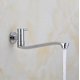 thumbnail image 1 of Wall Mounted Cold Water Sink Faucet, Single Handle Brass Tap For Kitchen Garden Outdoor Laundry Sink With Stainless Steel Tube, Chromed, 12 Inch, 1 of 4