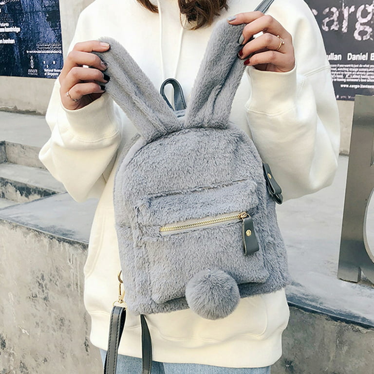 fluffy bunny backpack