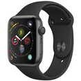 thumbnail image 2 of Restored Apple Watch Series 4 (GPS, 44mm) - Space Gray - Aluminum Case - Black Sport Band (Refurbished), 2 of 6