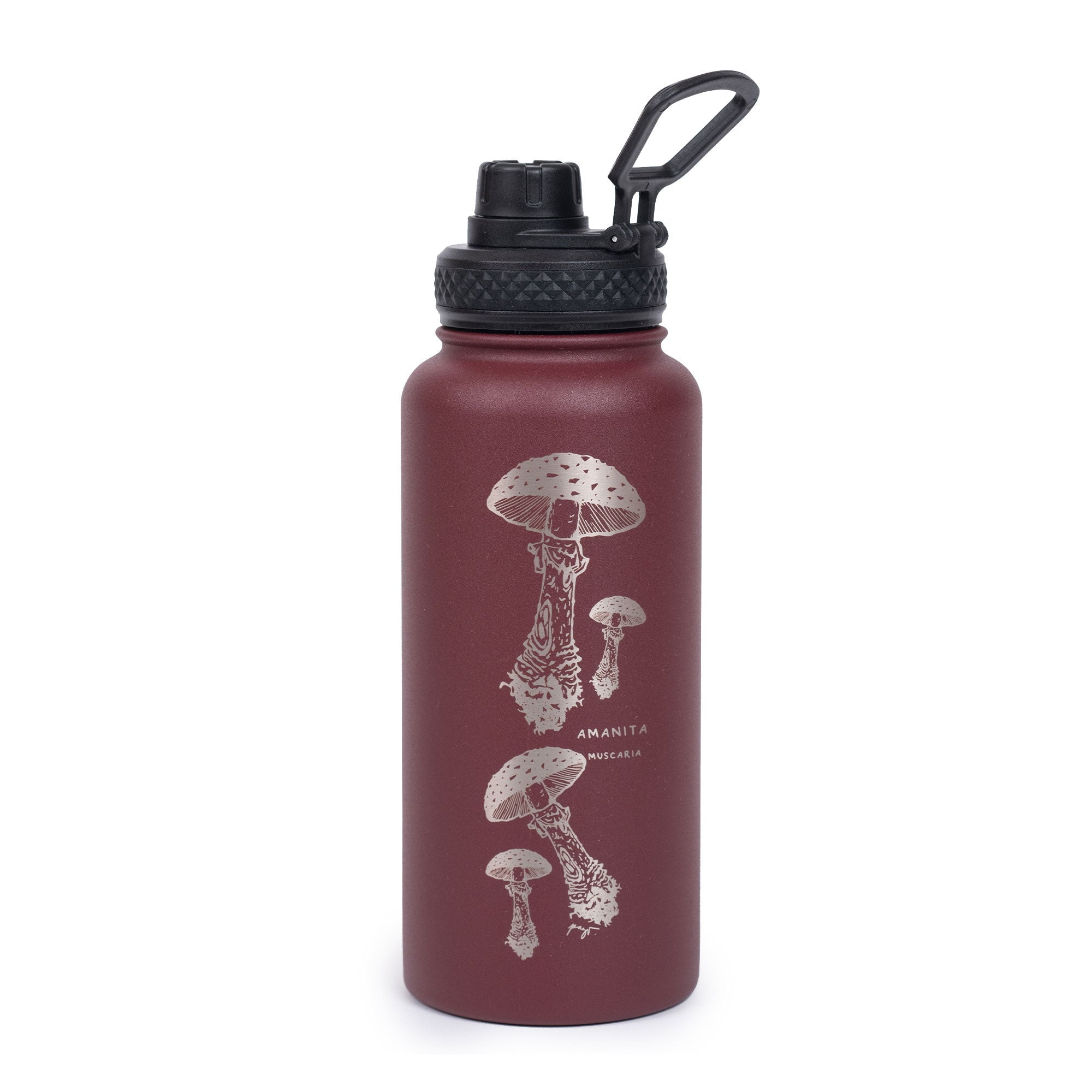 Botella Térmica 1 Lt Burdeo Hongo Amanita Atakama Outdoor