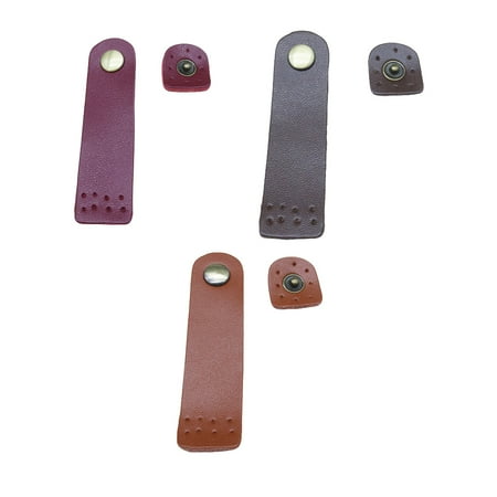 

3Pcs Genuine Leather Bag Buckle Practical Wallet Hasp Clasp DIY Accessories