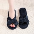 thumbnail image 3 of Taqqpue Open Toe Slipper for Women Women Fashionable Casual Winter Open Toe Home Friendly Soft Cotton Flat Slippers Fuzzy House Slippers Gift for Women, 3 of 6