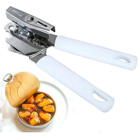 HAHADAXA Manual Can Opener, Stainless Steel Sharp Blade Safe Cut Can Openers with Smooth Edge, Easy Turn Big Knob Handheld Can Opener for Bottle, Beer, Ideal for Seniors with Arthritis