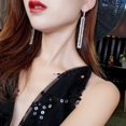 thumbnail image 2 of POINTERTECK Long Geometric Drop Earrings Rhinestone Earring Women Party Jewelry Gift, 2 of 5