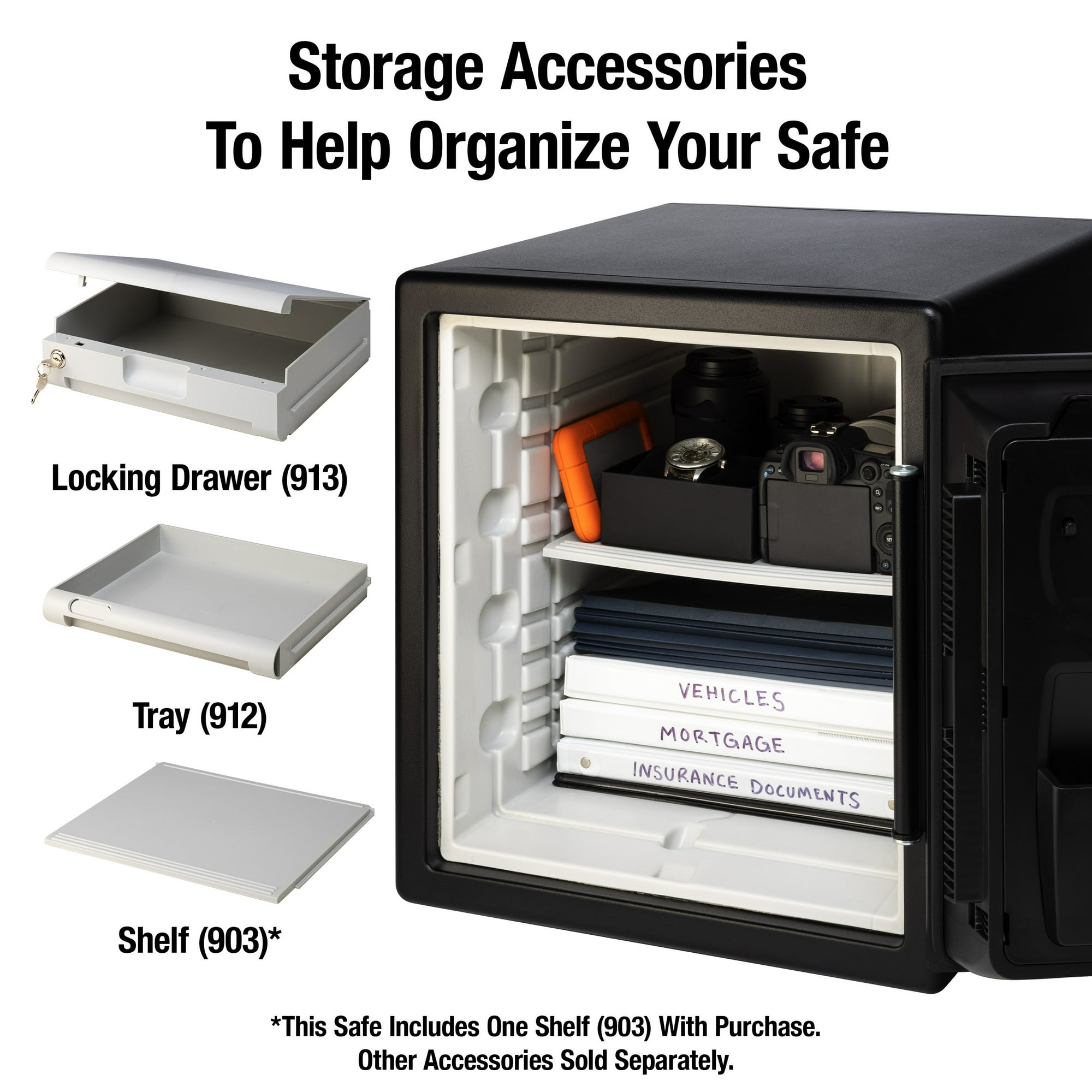 SentrySafe SFW123CS Fire-Resistant and Waterproof Safe, Dial Combination Lock, 1.23 Cu. ft. Each