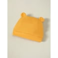 thumbnail image 4 of 3 Months Baby Boys Clothes 6 Months Boys 3PCS Fall Winter Outfits Set Animals Print Infant Boys Long Sleeve Top Pants Set with Hat Yellow, 4 of 9