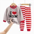 thumbnail image 5 of TOWED22 Toddler Boys Pajama Sets Cotton 2 Piece Long Sleeve Kids Sleepwear Infant Kids Boys Girls Animal Truck Cotton Pajamas Set 6-12 Months 12-24 Months 2t 3t 4t 5t 6t 7t 8t 9t Children,Red,4-5 Y, 5 of 5