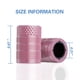 thumbnail image 4 of Tapones para válvulas de neumáticos CKAuto, aluminio anodizado rosa, 4 unidades, 4 of 6