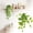 F, variant on Hanging Plants with Ceramic Pot, 50cm Realistic Artificial Plants for Home Decor Indoor Green Plant with Modern White Planter, Pothos No.3
