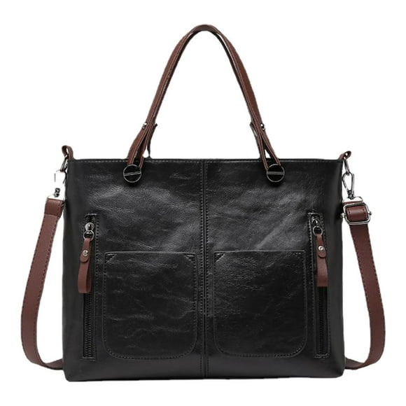 Bolso de hombro para mujer, moderno bolso de viaje, bolso de mano, bolso de axila para cumpleaños Negro