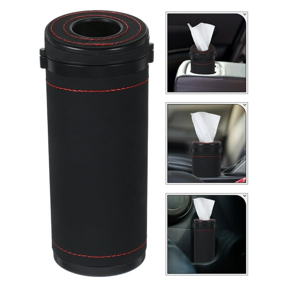 Car Tissue Holder Cylinder Container Travel Facial Tissue Organizer