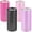 Rose Red, Light Pink, Purple, Black, variant on 4 Pcs Long Hair Rollers for Bangs Curlers Self Grip Roller for Long and Medium Hair Women Hairstyle(4.7 x 2 Inch,Rose Red, Light Pink, Purple, Black)