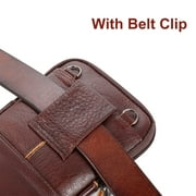 TSV Crossbody Cell Phone Bag, PU Leather Belt Bag Purse Pouch with Belt Clip, Phone Holster Case Fit for iPhone, Samsung