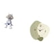 thumbnail image 5 of Reloj de pared con forma de figura, escultura nórdica para estantería, entrada, sala de estar, decoración del hogar y reloj colgante de pared de dibuj, 5 of 8