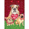 thumbnail image 2 of Briarwood Lane Puppy Love Valentine's Day House Flag, 2 of 4