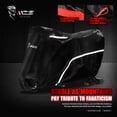 thumbnail image 5 of Mzs Funda Para Motocicleta – Protección Impermeable Para Todo Tipo De Clima Al Aire Libre, Se Adapta A Hasta 104 Pulgadas Xxl Compatible Con Bicicletas De Turismo Choppers Cruiser – Reflectante Noctur, 5 of 5