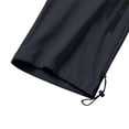 thumbnail image 6 of JUUYY Men's Lightweight Windbreaker Pants Straight Leg Elastic Drawstring Waist Moisture Wicking Casual Outdoor Quick Dry Trousers Black XXL, 6 of 6