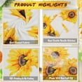 thumbnail image 5 of Thanksgiving Throw Blanket, Soft Fall Sunflower Blanket, Autumn Plush Flannel Blanket, Harvest Warm Cozy Blanket for Couch Bed Sofa, Thanksgiving Holiday Home Decoration, 50 x 60 Inches, White, 5 of 6