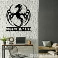 thumbnail image 5 of Craftnamesign Personalized Dragon Monogram Metal Wall Art, Custom Dragon Legend Sign, 5 of 5