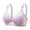 Purple, variant on Herrnalise Women's Lace Edge Vertical Stripe Back Bra Padded Bra Wireless Lingerie For women