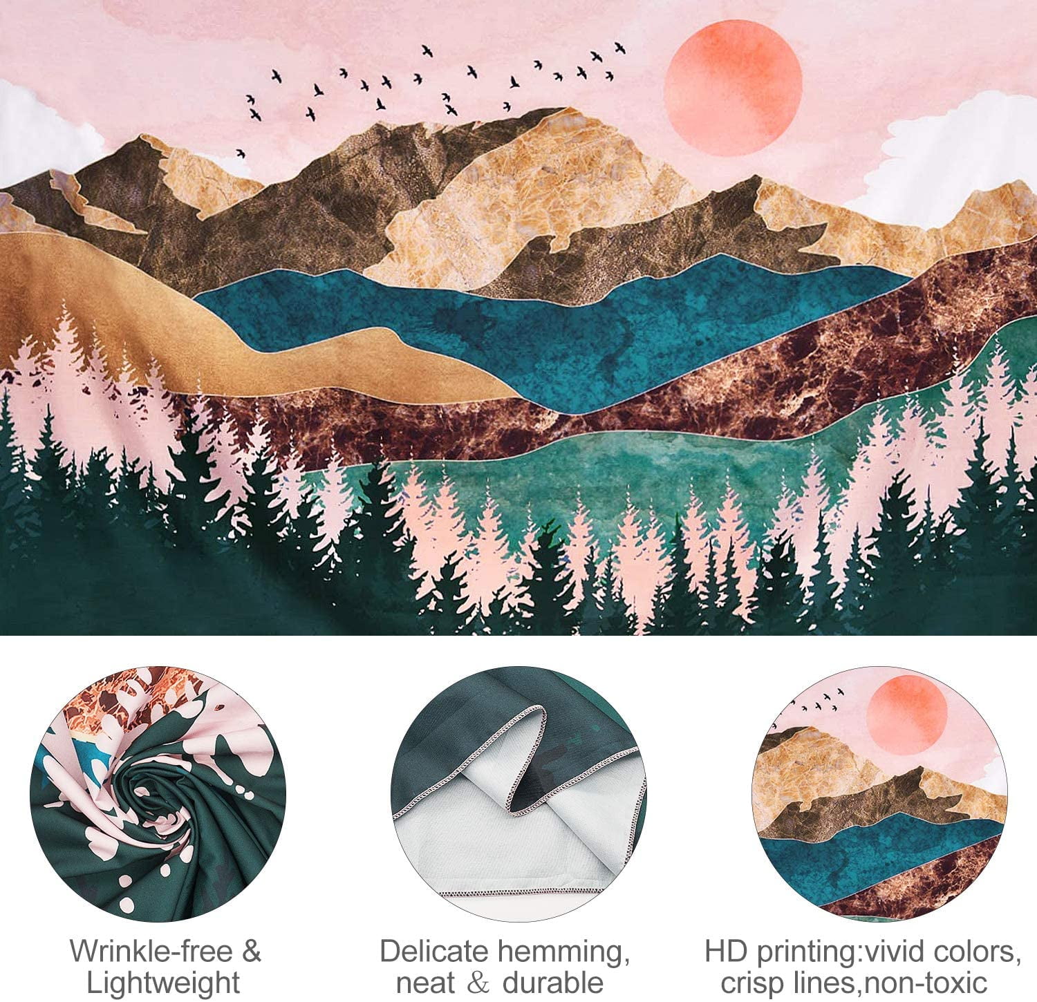 Mountain Sunset Tapestry 2024 cookbooksmasher