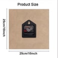 thumbnail image 5 of Soliyoahee Square Wall Clock Non-Tick Silent Battery Operated Clock 10 Inch Beach Blue Sky Home Decor for Living Room Kitchen Bedroom and Office, 5 of 6