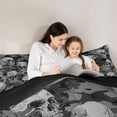 thumbnail image 5 of Castle Fairy Gothic Skull Queen Comforter Set,Abstract Camouflage Bedding Comforter Set, 5 of 8