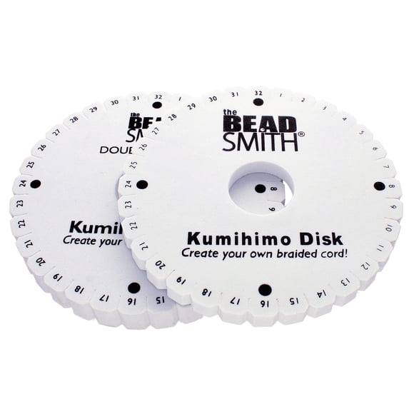 Set de Disco Kumihimo The Beadsmith Redondo 15cm Espuma 9,53mm y 20mm