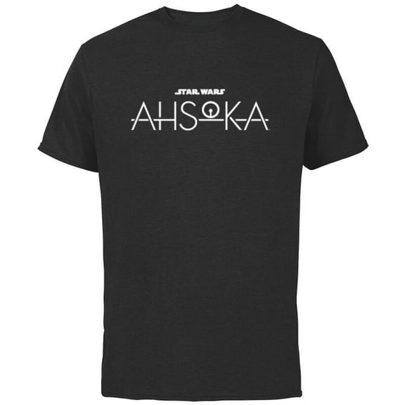 Star Wars Ahsoka Disney  Series Logo Ahsoka Tano Disney Plus - Short Sleeve Cotton T-Shirt for Adults - Customized-Black