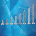 thumbnail image 3 of Greensen Accessoire de Menuiserie, Vis, 200 Pcs Vis en Acier Inoxydable M3 SS304 Auto-Tappantes Tête Plate, 3 of 7